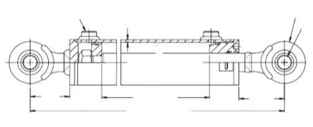 Zijkoppeling hydraulische cilinders meetgids