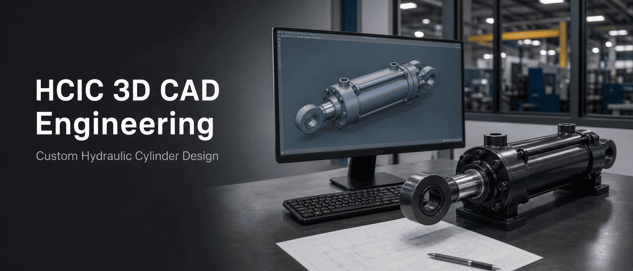 HCIC actualiseert zijn 3D CAD-engineeringbron voor op maat gemaakte hydraulische cilinders