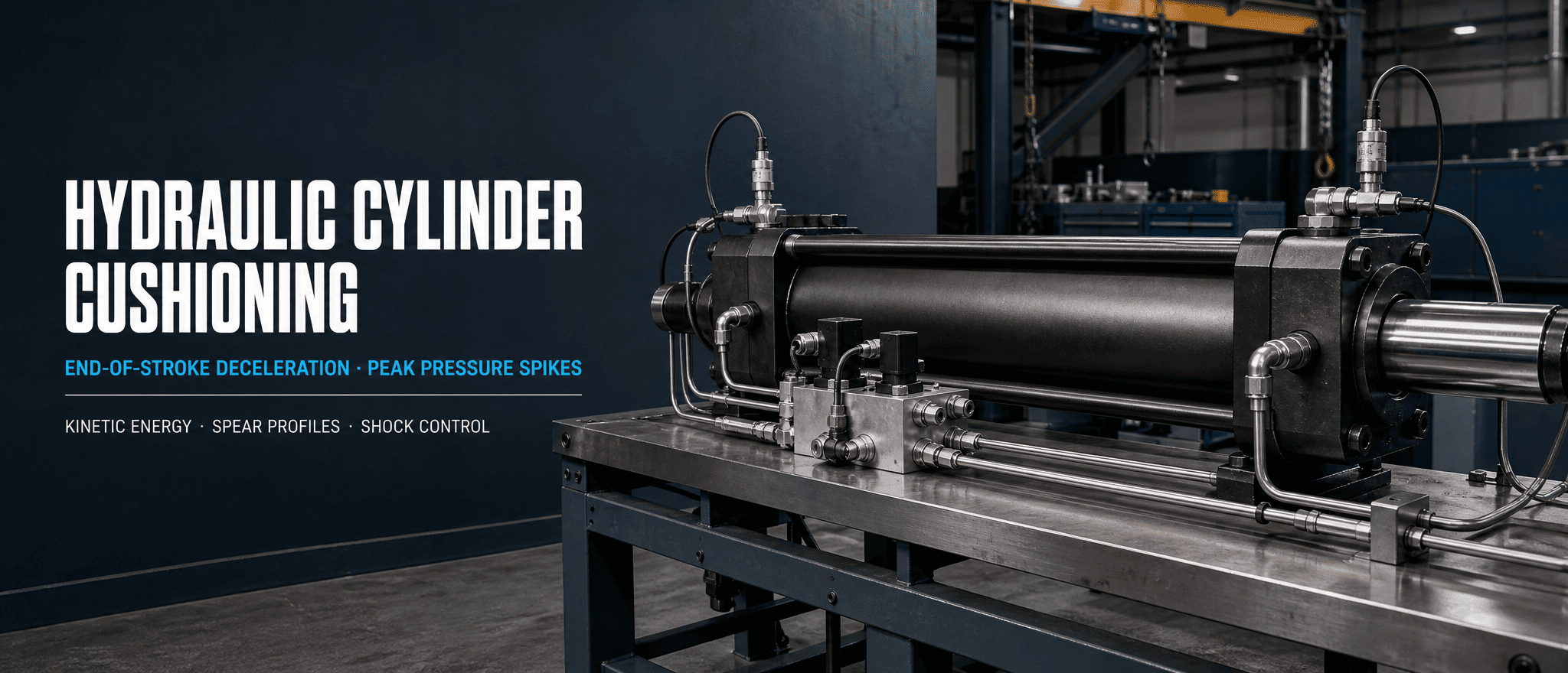 Maatvoering van hydraulische cilinderdemping: hoe u de vertraging aan het einde van de slag en drukpieken kunt regelen