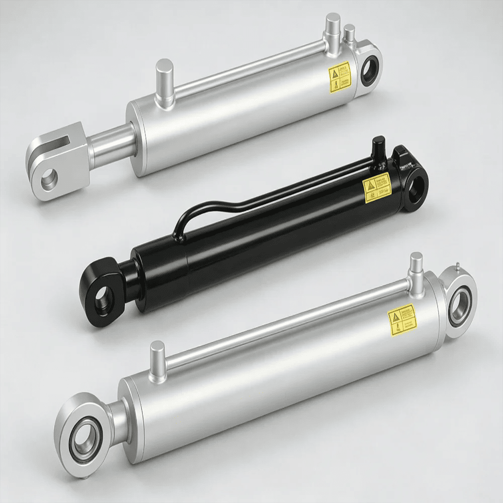 Dubbelwerkende gelaste hydraulische cilinders met dwarsbuis