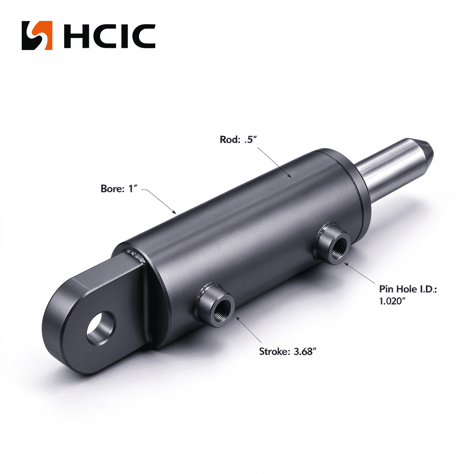 Hydraulische cilinder met achterklepslot voor afvalinzamelingsapparatuur