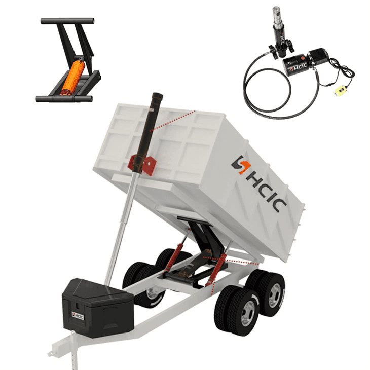 Grote ton HSG hogedruk hydraulische oliecilinder voor dumptrailer