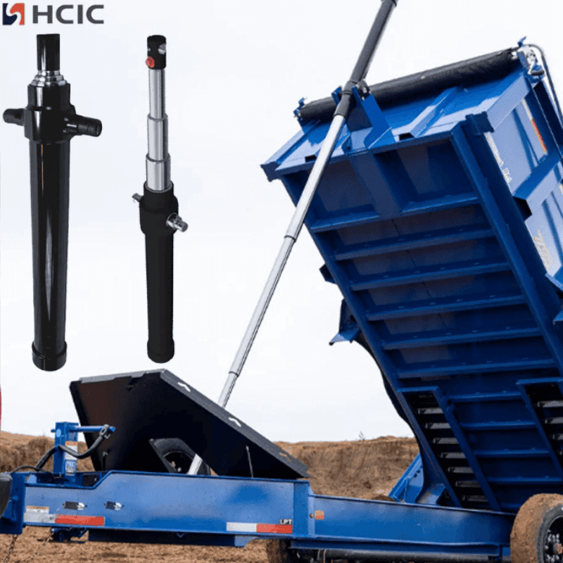 Telescopische meertraps hydraulische cilinder