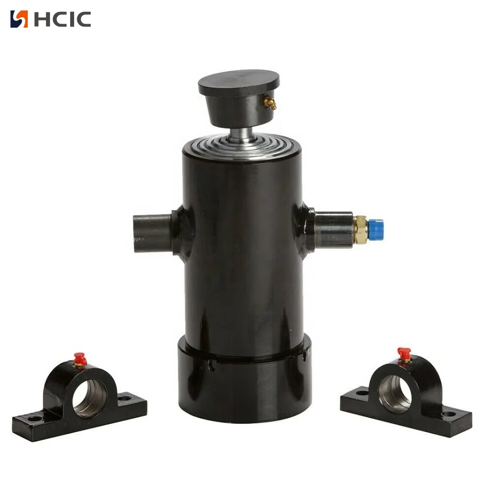 Kantelbaar aanhangerchassis Kleine telescopische hydraulische cilinder