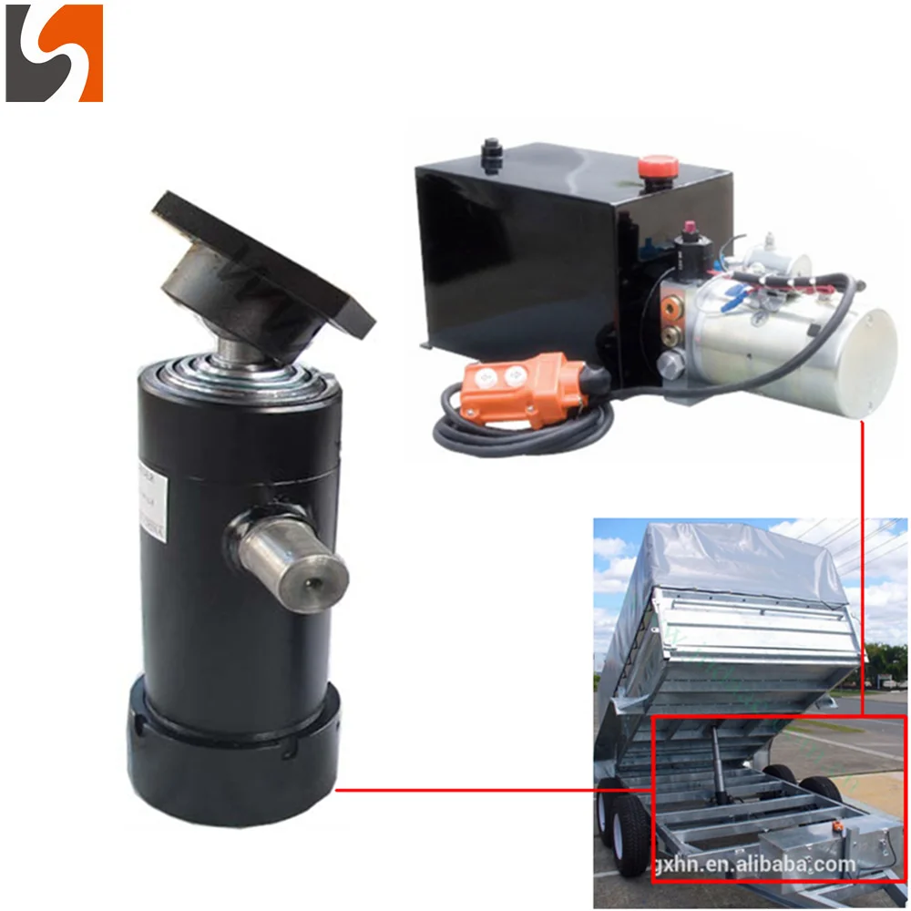 hydraulische cilinder van aanhangwagen